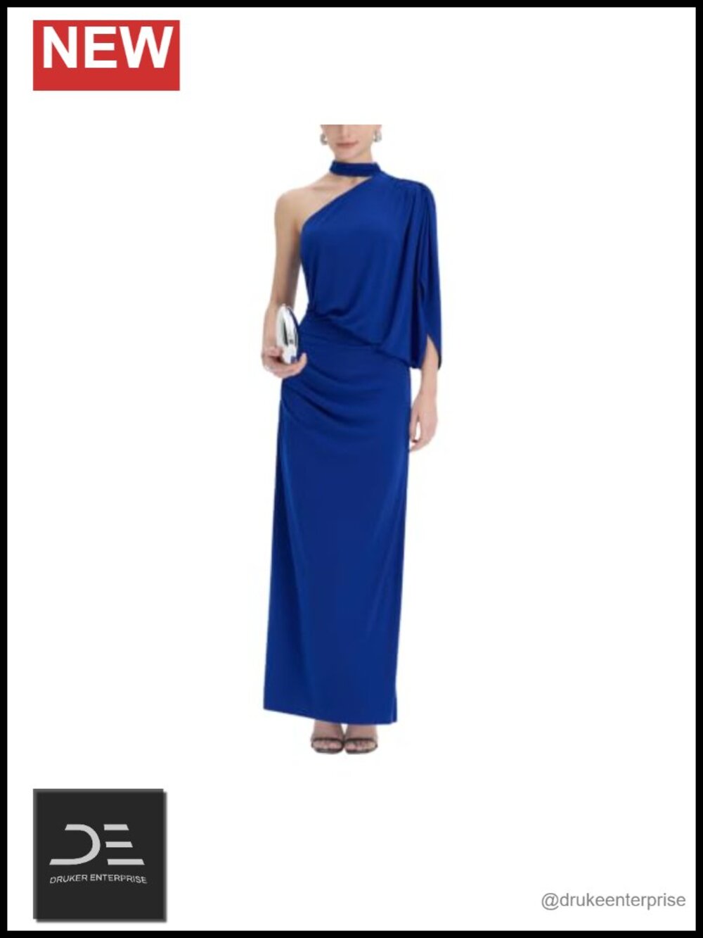 One Shoulder Formal Maxi Dress Wedding Guest Gown